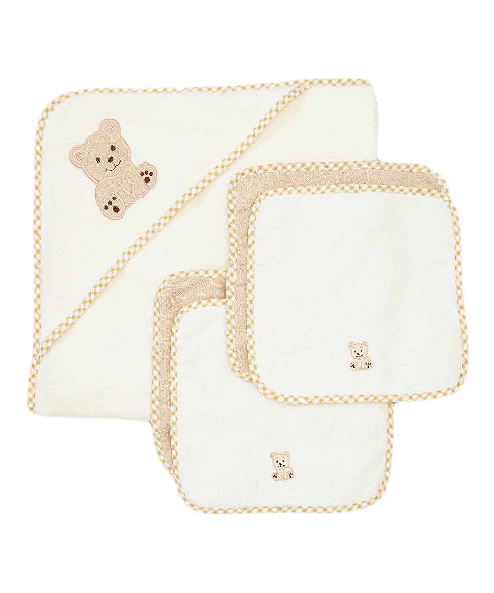 Spasilk hooded towel size 26x30 offers generous coverage for evolving newborn.