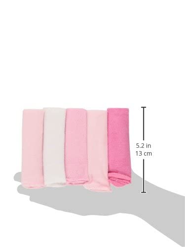 Spasilk pink designs baby washcloths showcased for cheerful daily routines.