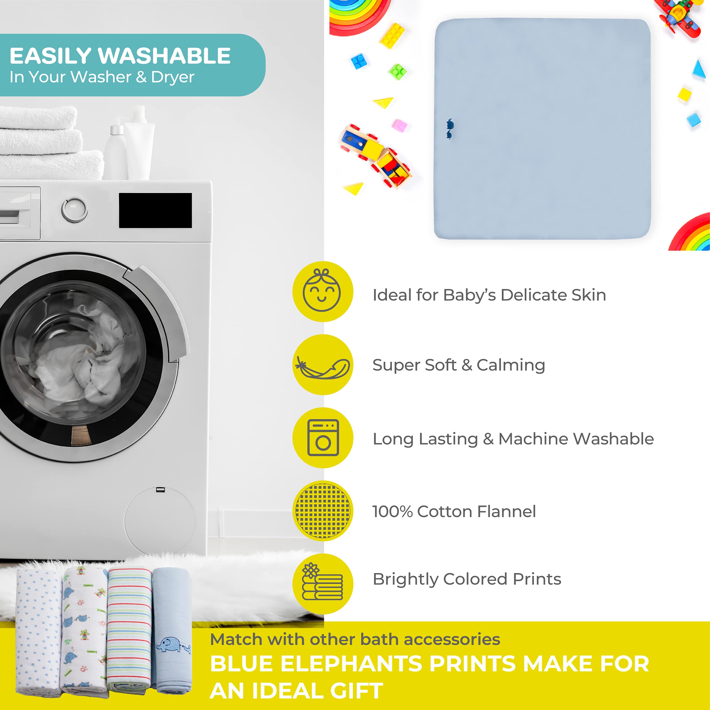 Spasilk Receiving Blanket blue unisex-prints supports shared use across siblings.