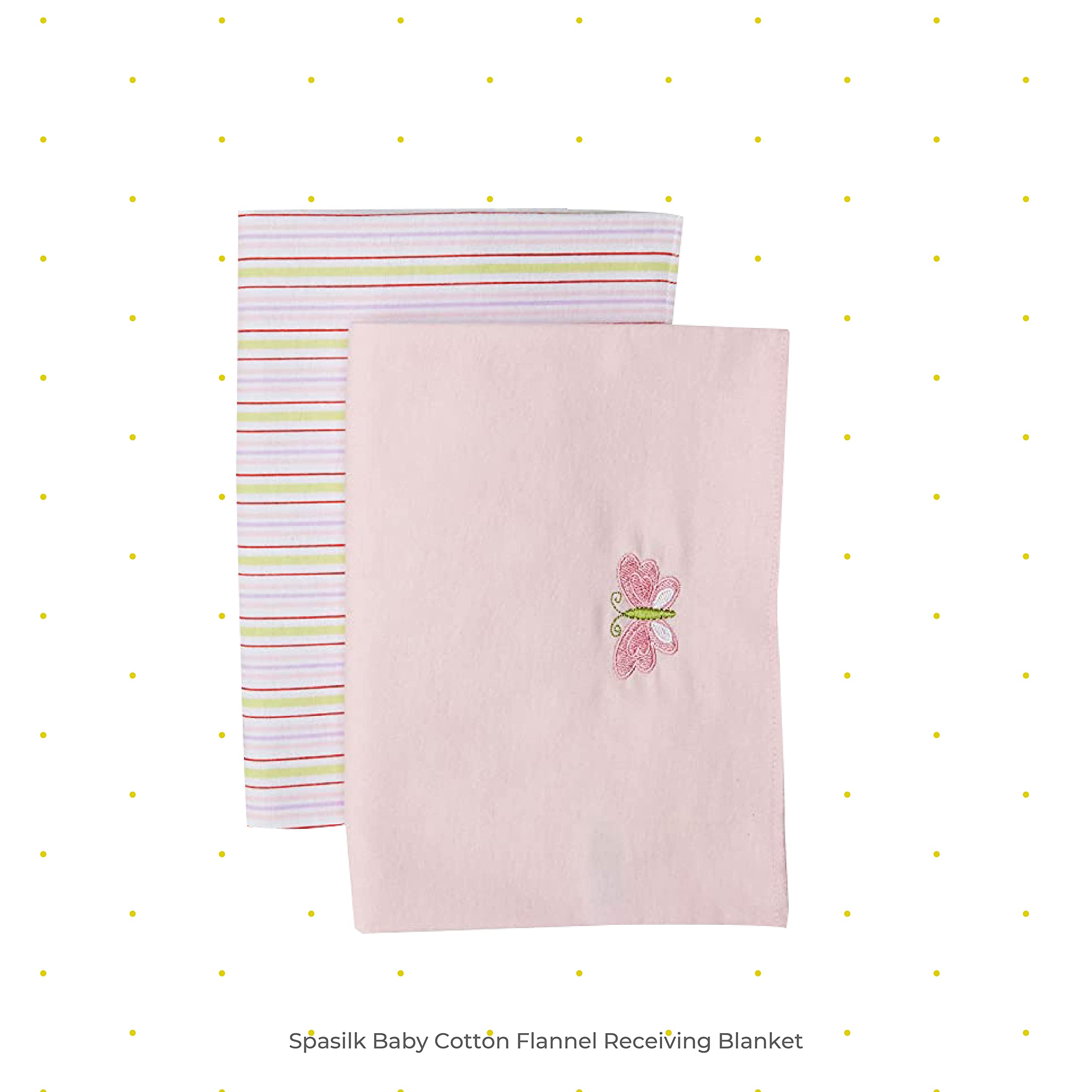 Spasilk pink blanket in car-seat scene illustrating on-the-go warmth