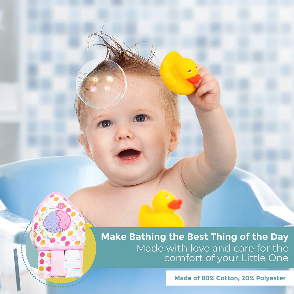Spasilk towel in baby bath scene, soft wrap for warmth