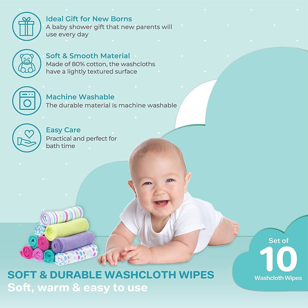 Spasilk washcloths packaged as a practical newborn gift.