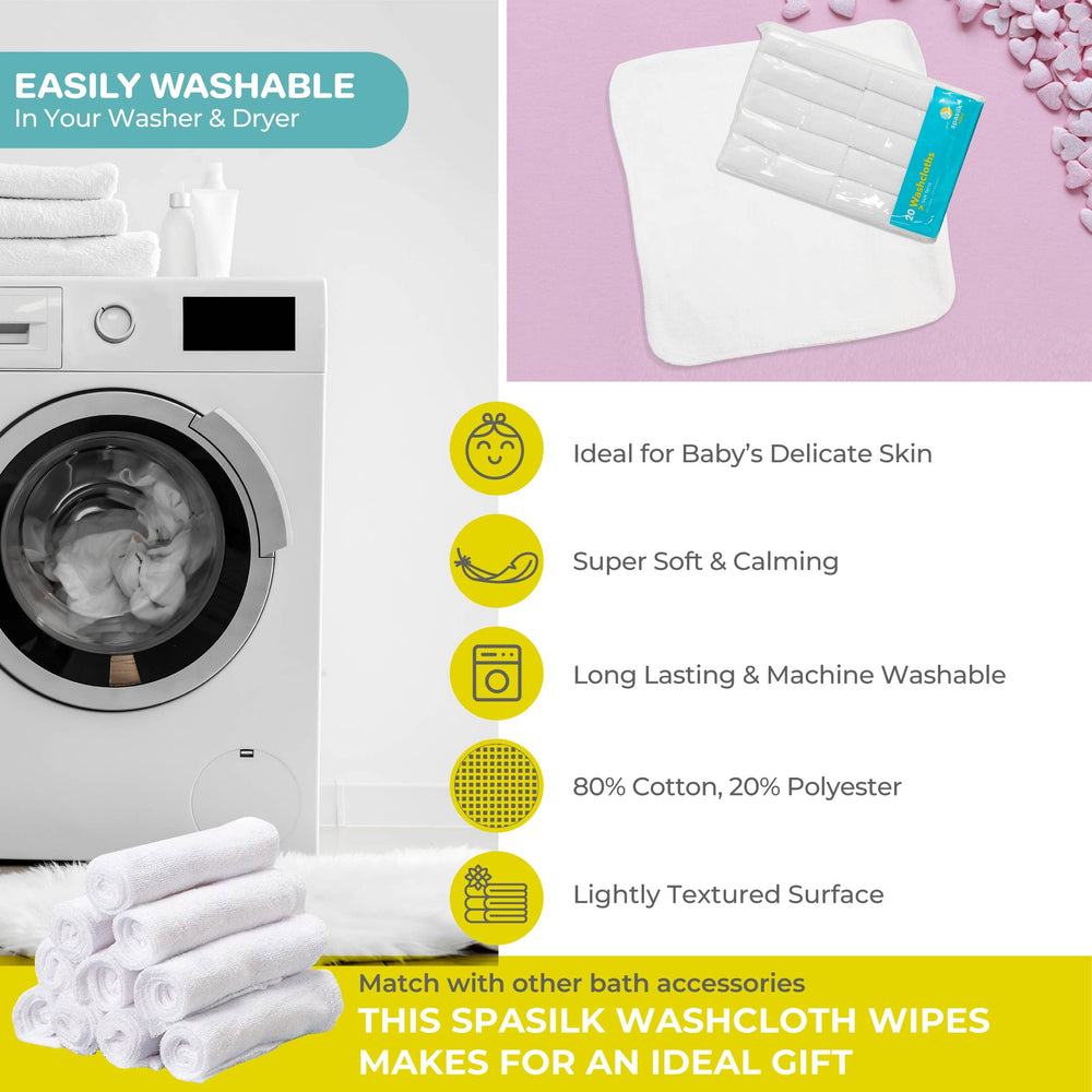 Spasilk gift-ready washcloth set presented as baby shower gift.