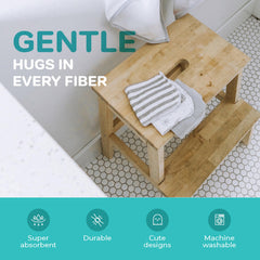 Spasilk washcloths at 9x9 inches in gray for spills and messes.