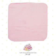 Spasilk washcloth wipes pink-lines-pattern close-up highlighting the soft texture for gentle cleansing.