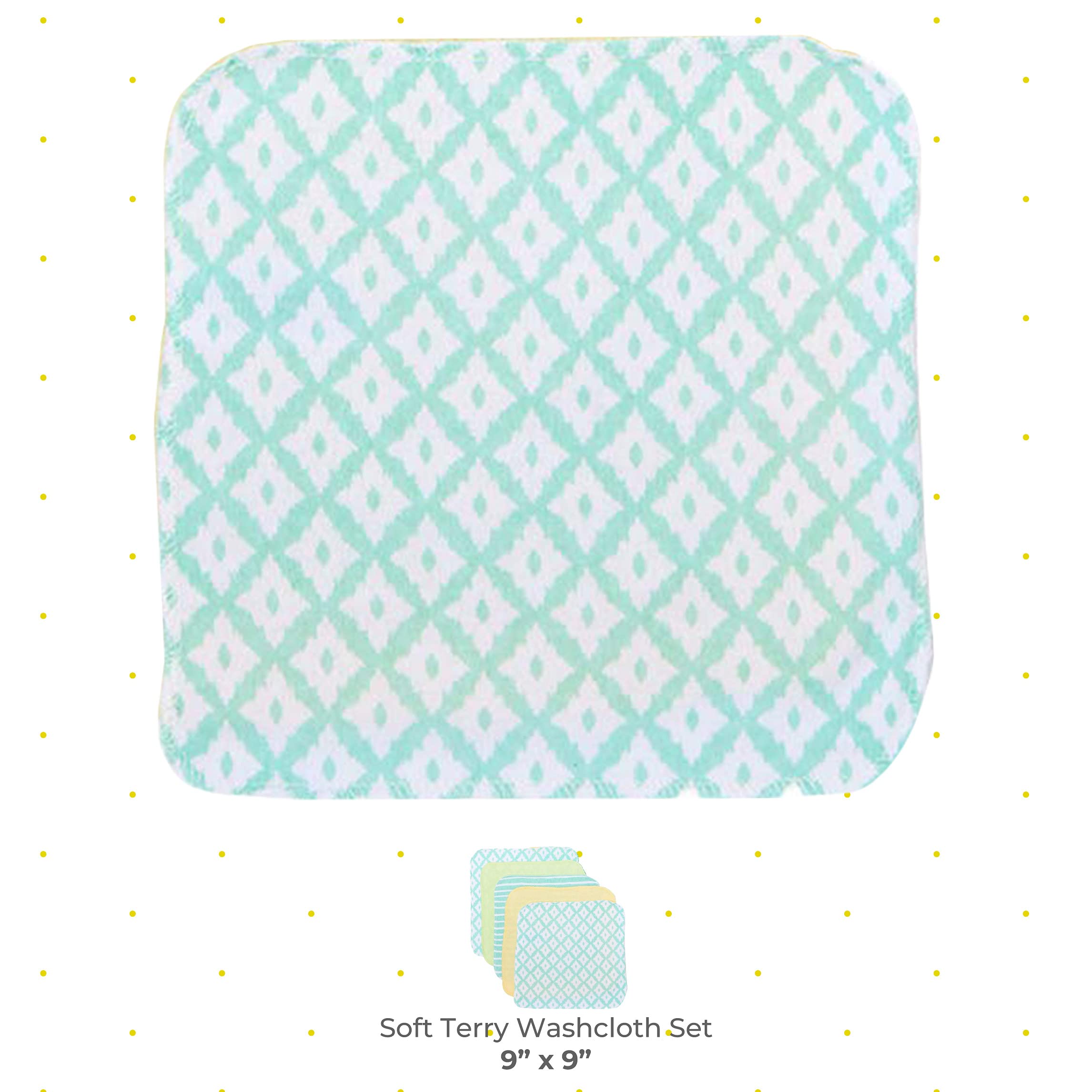 Spasilk 10-pack washcloths ready for bath time and spill cleanup