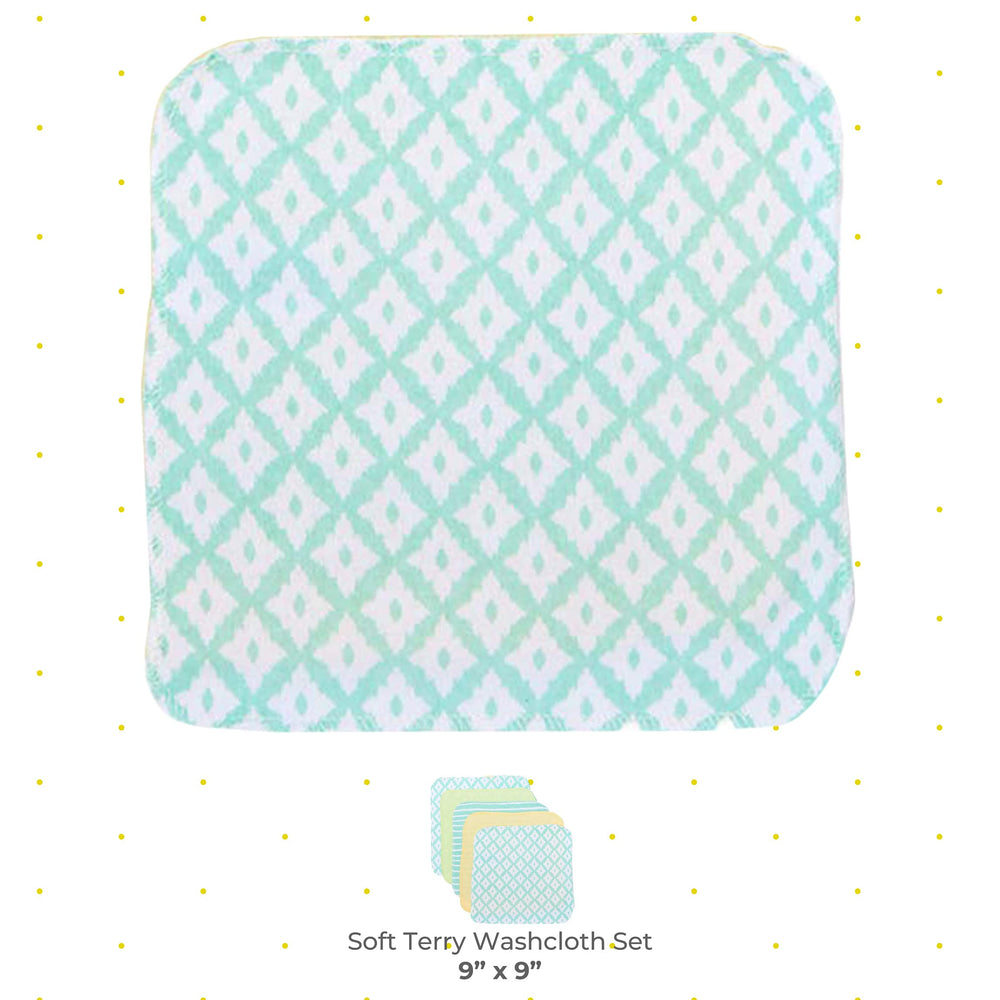 Spasilk 10-pack washcloths ready for bath time and spill cleanup