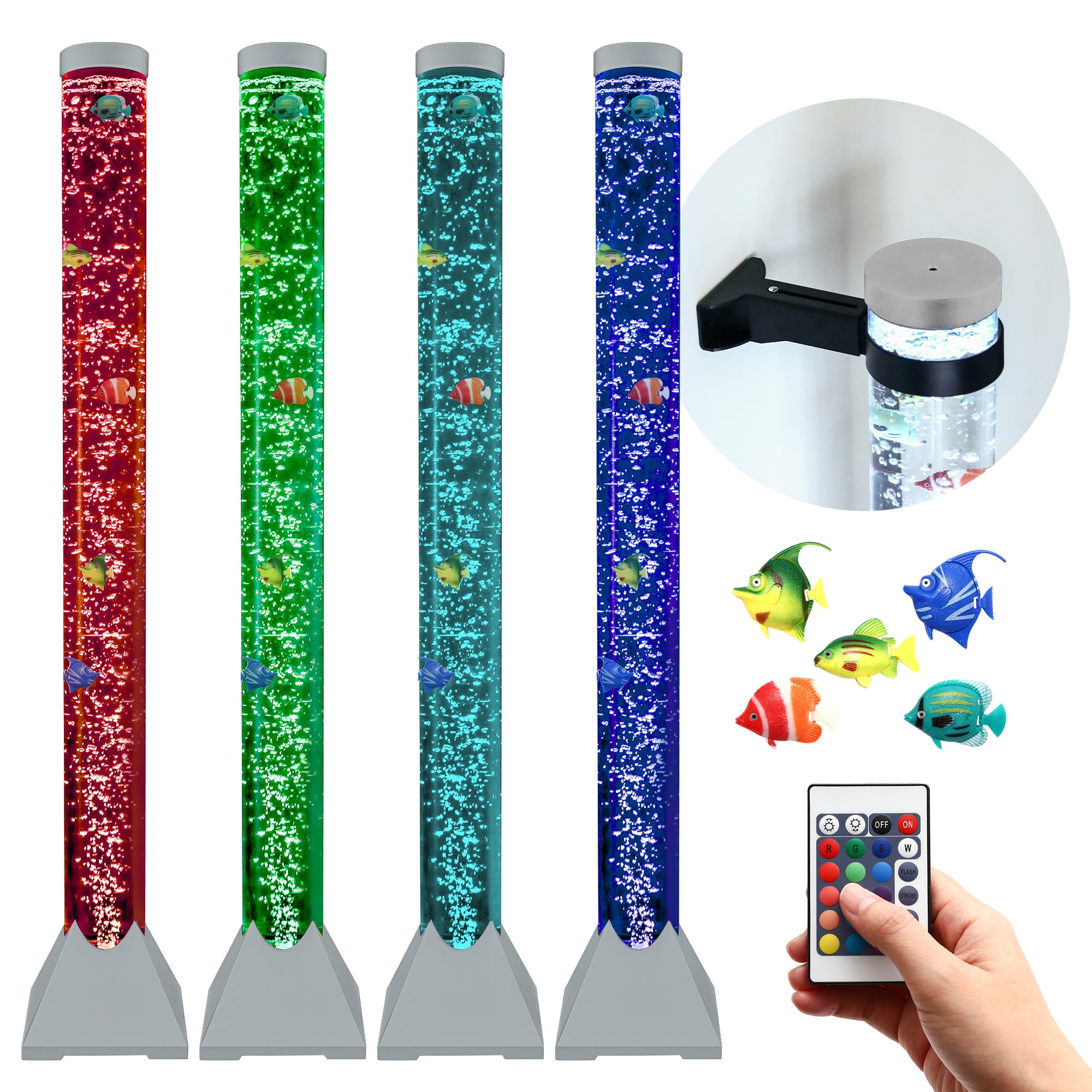 Special Supplies Aquarium Sensory Bubble Tube assembly image showing quick setup