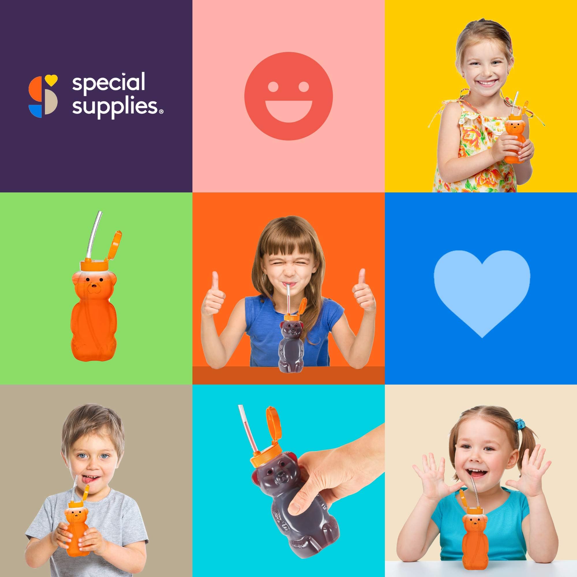 Special Supplies BPA-free heavy-duty plastic cup designed for water, juice, and milk.