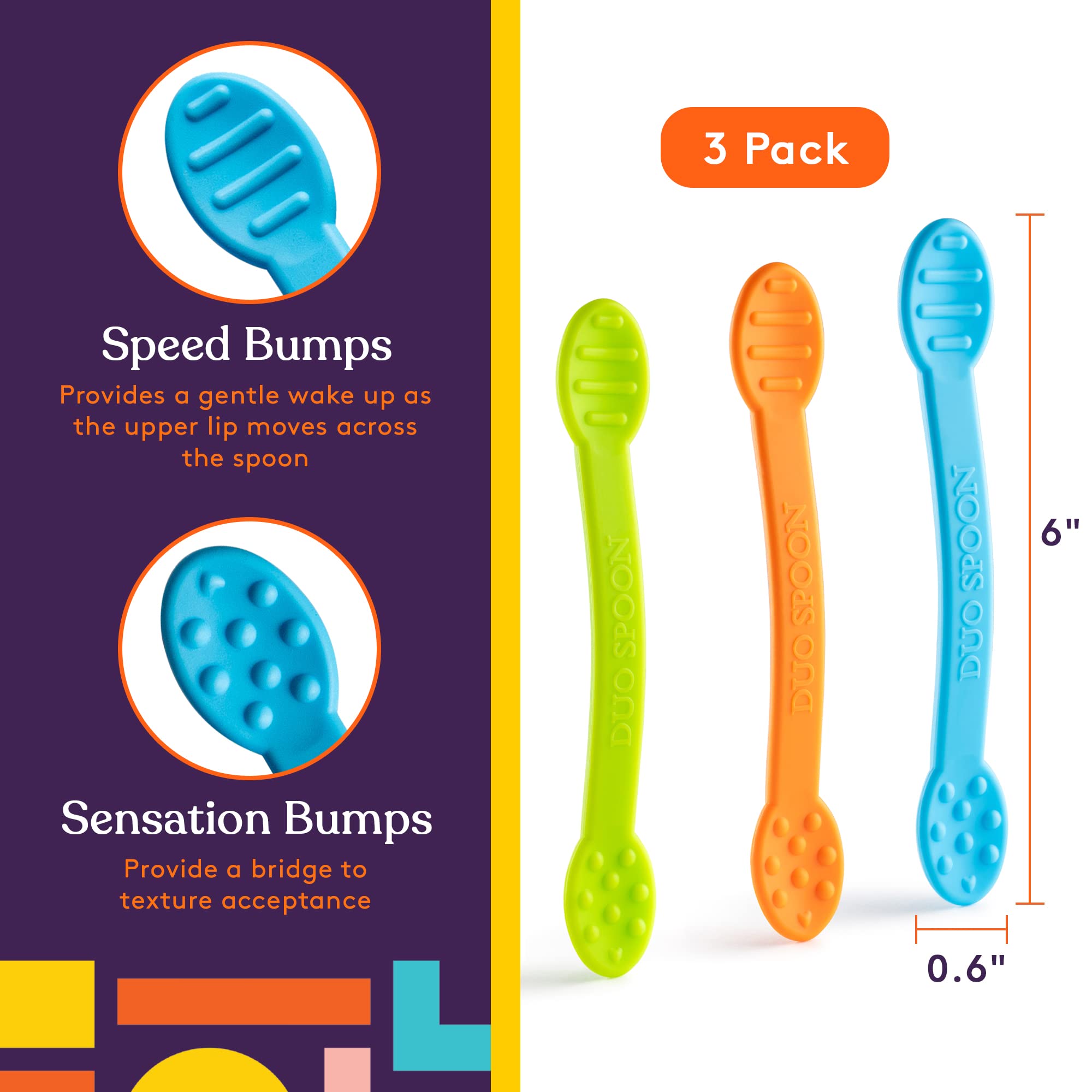 Special Supplies Duo Spoon dual-ends in use during self-feeding exploration