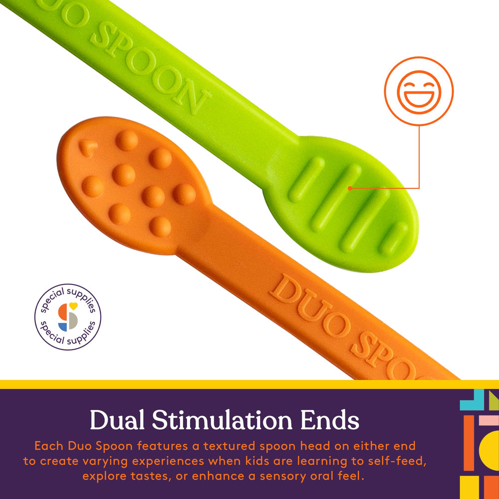 Special Supplies Duo Spoon flexible easy-grip handle in hand