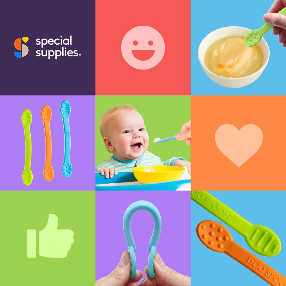 Special Supplies Duo Spoon tactile texture exploration for oral sensory play