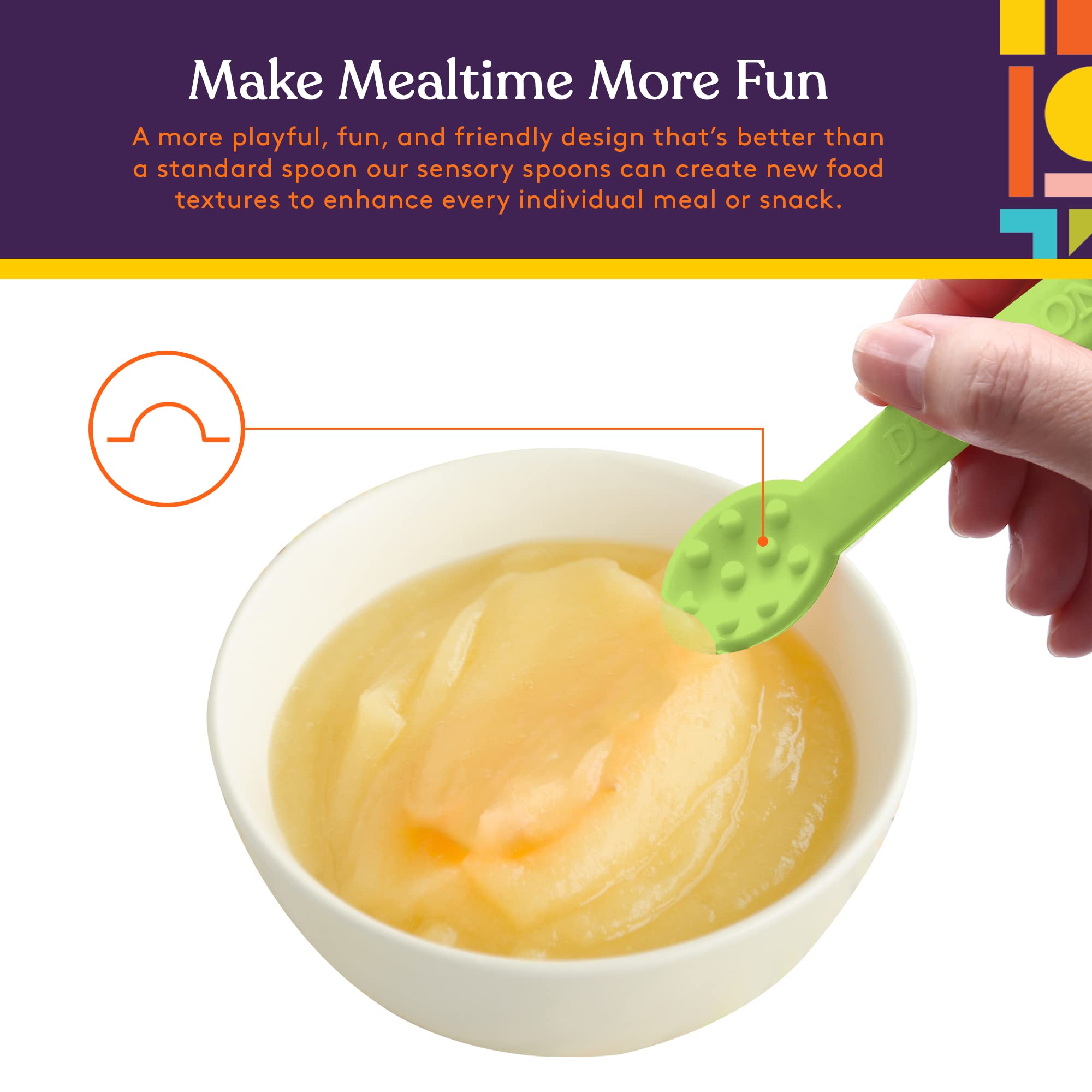 Special Supplies Duo Spoon three-pack display on a table