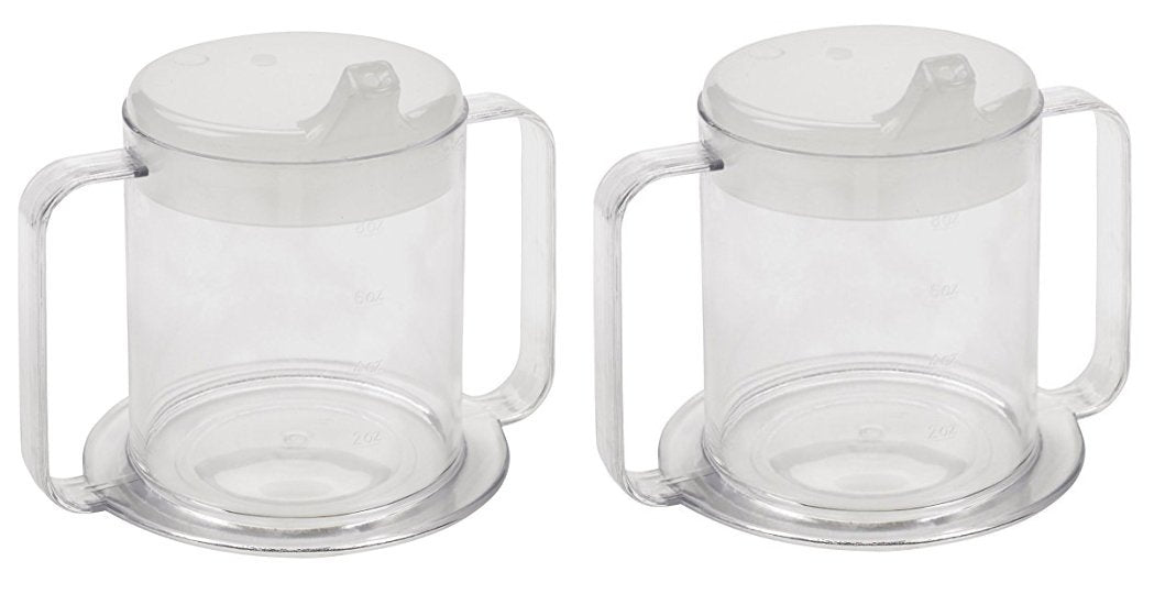 Special Supplies Independence 2-Handle Mug crystal-clear body for visible contents