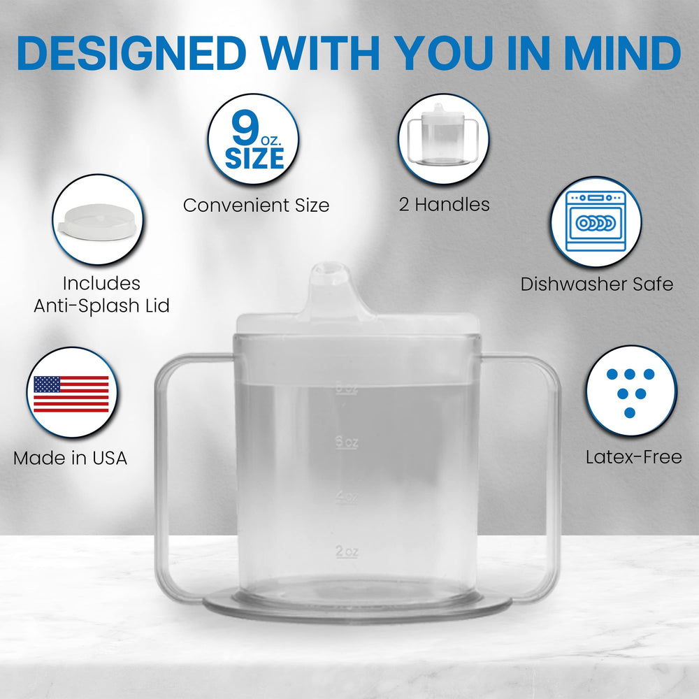 Special Supplies Independence mug with spout lid and straw-ready design