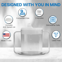 Special Supplies Independence mug with spout lid and straw-ready design