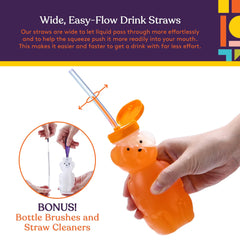 Special Supplies screw-on leak-proof lid demonstrates spill protection during travel.