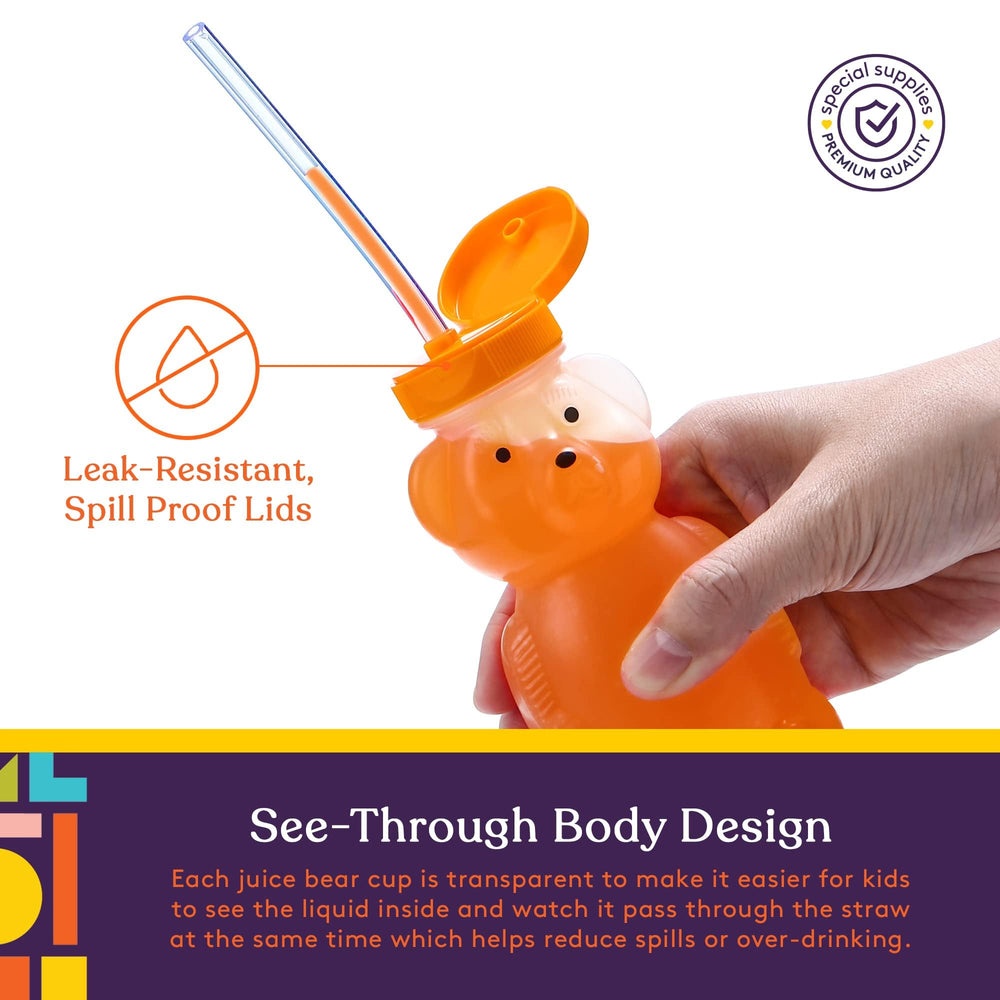 Special Supplies see-through body helps monitor liquid level and flow.