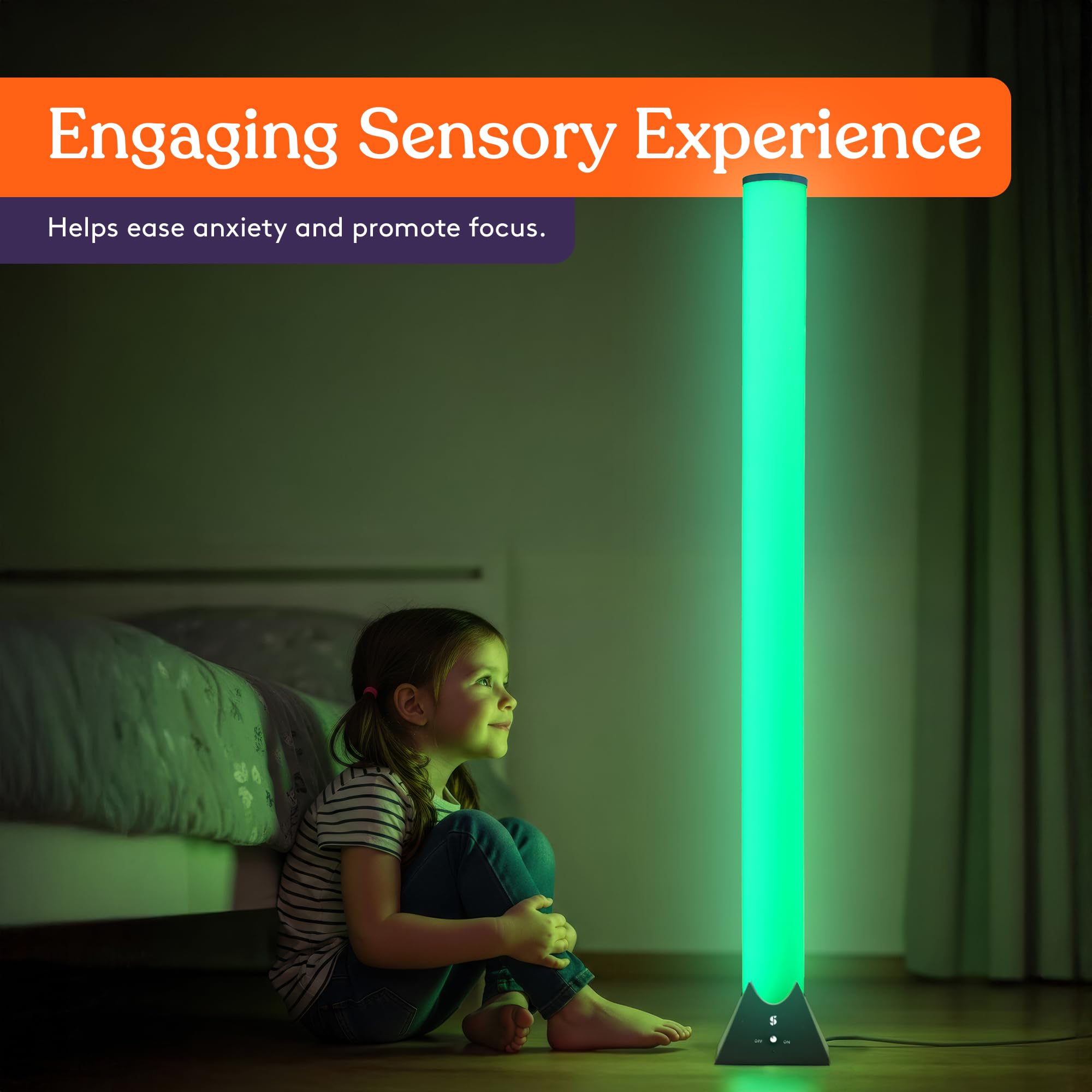 Special Supplies Sensory Light Lava Lamp 16 colors display for mood-based customization in playrooms