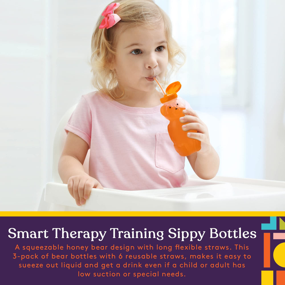 Special Supplies squeezable-therapy-cup demonstrates flexible action for low-suction drinking
