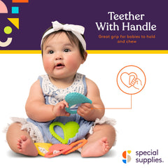 Special Supplies Teether Heart Spoon textured sensory bumps aid oral exploration
