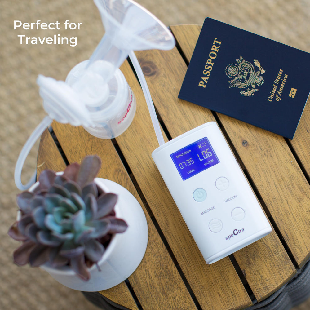 Spectra 9 Plus travel case pocket highlights convenient carry solution.