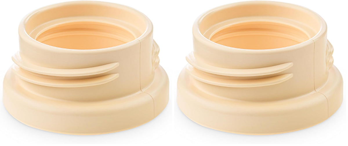 Spectra bottle adapter for narrow bottles, pack of 2, enables direct pumping into compatible bottles.
