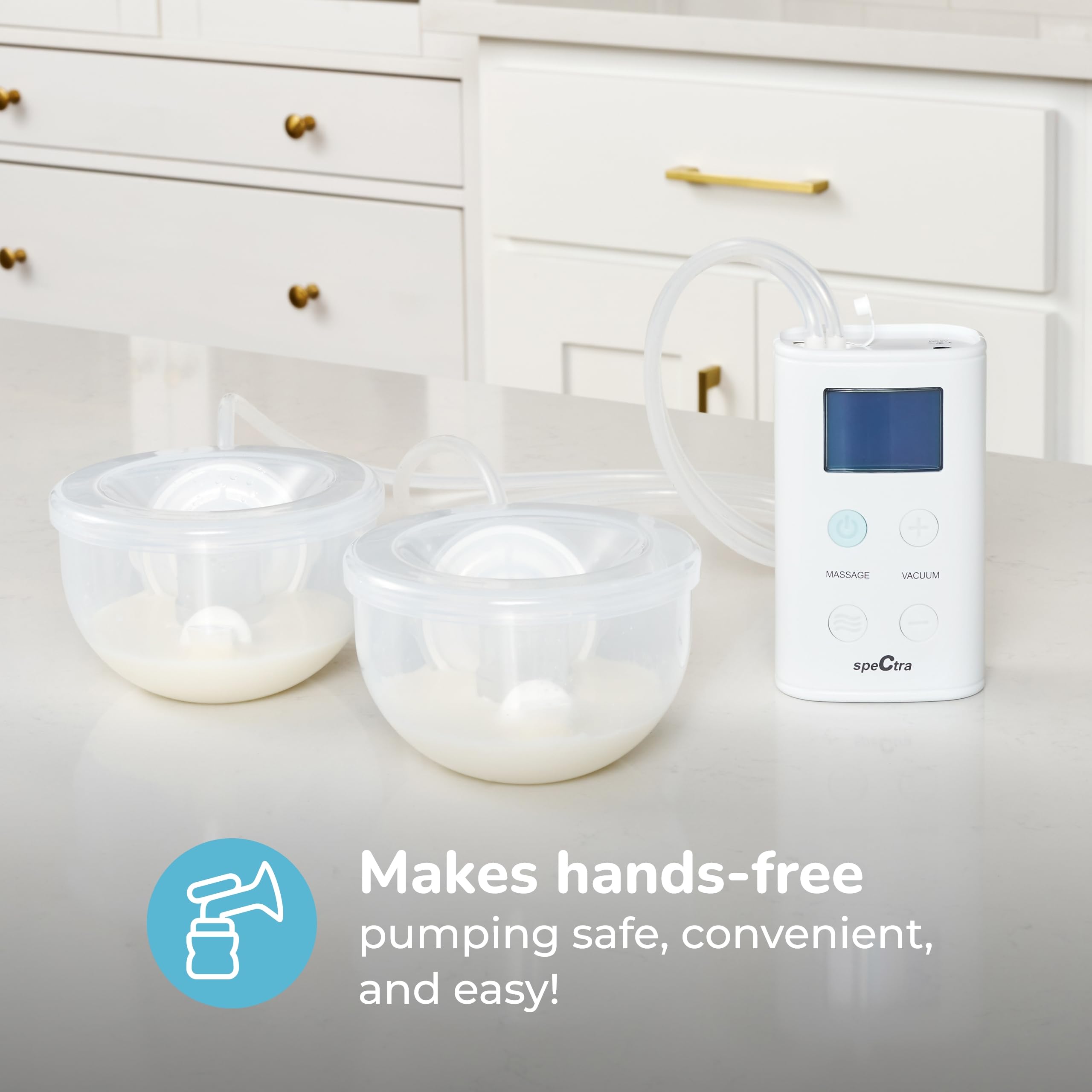 Spectra CaraCups two modes enable cup or bottle pumping.