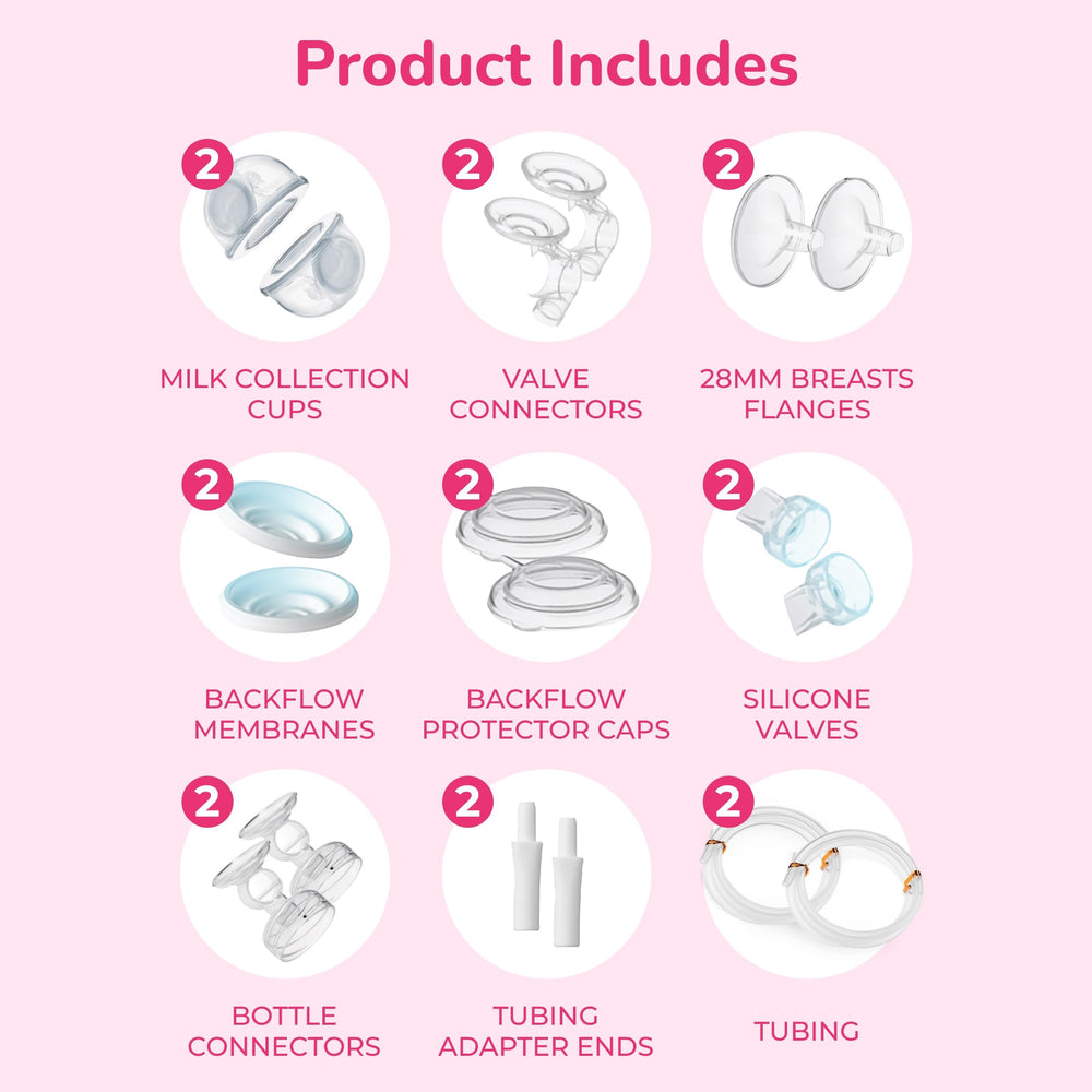 Spectra CaraCups wearable milk collection direct-to-cups setup for quick pumping.