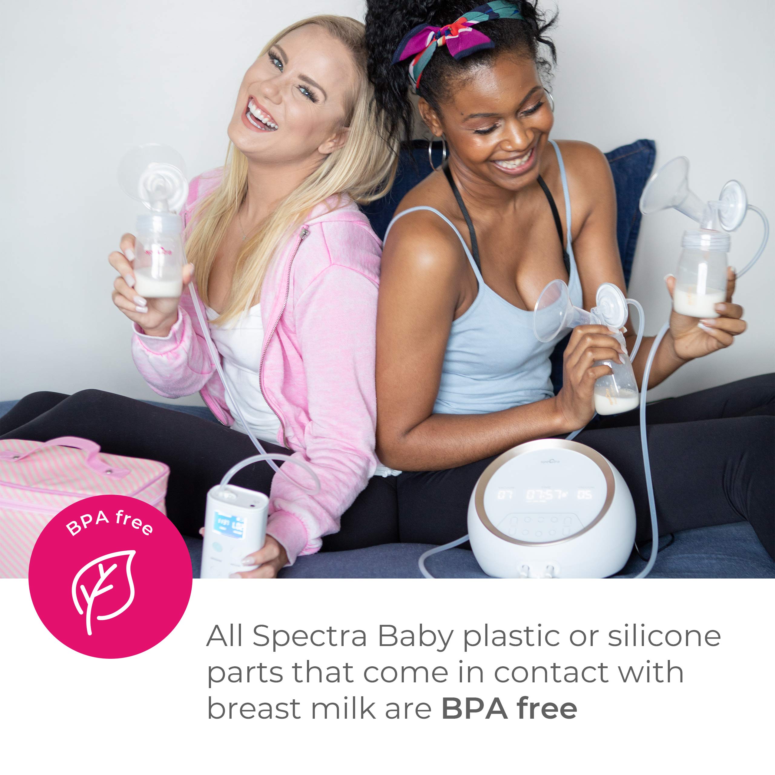 Spectra clean ready flange, hassle free cleaning and reuse between pumping sessions.