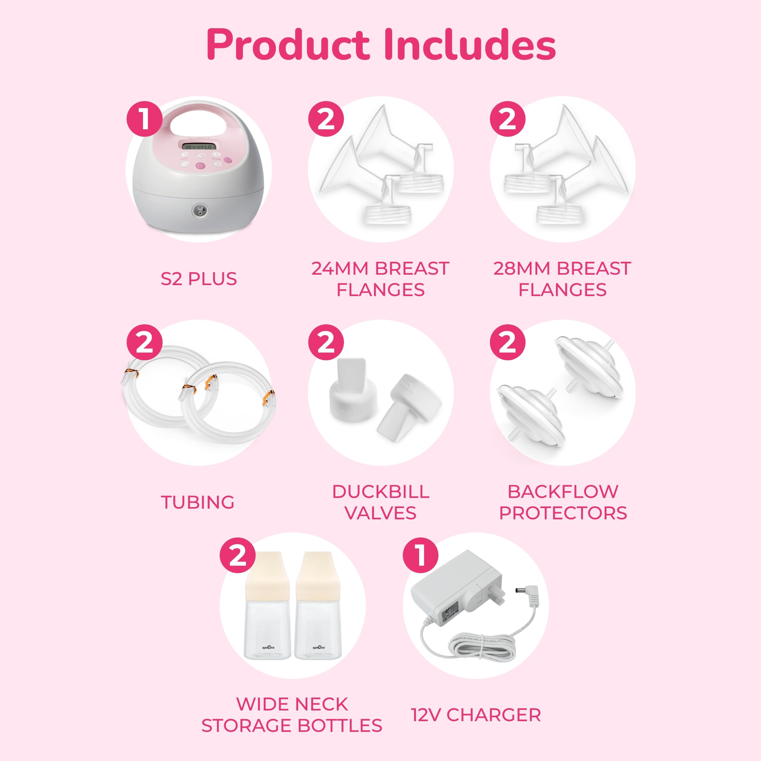 Spectra S2 Plus two-phase cycle enables massage and efficient expression.