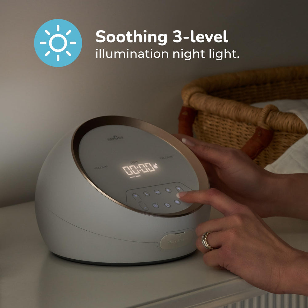 Spectra Synergy Gold BPA/DEHP-free label highlights baby-safe materials in contact with milk.