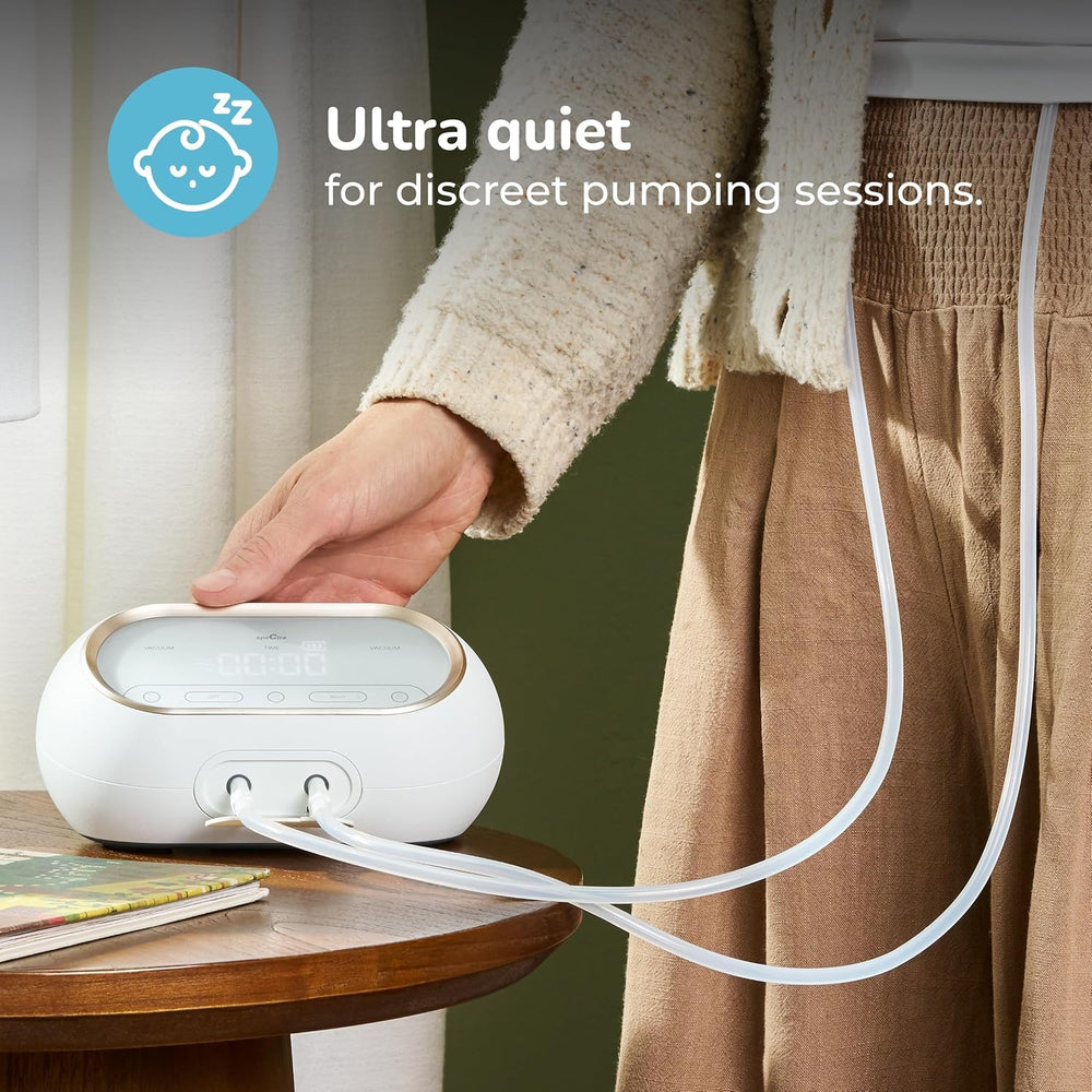 Spectra Synergy Gold Portable pump designed by moms for moms supports confident pumping