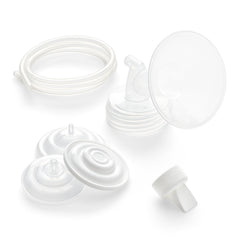 Spectra wide breast shield large 28mm front view enhances pump comfort and fit.