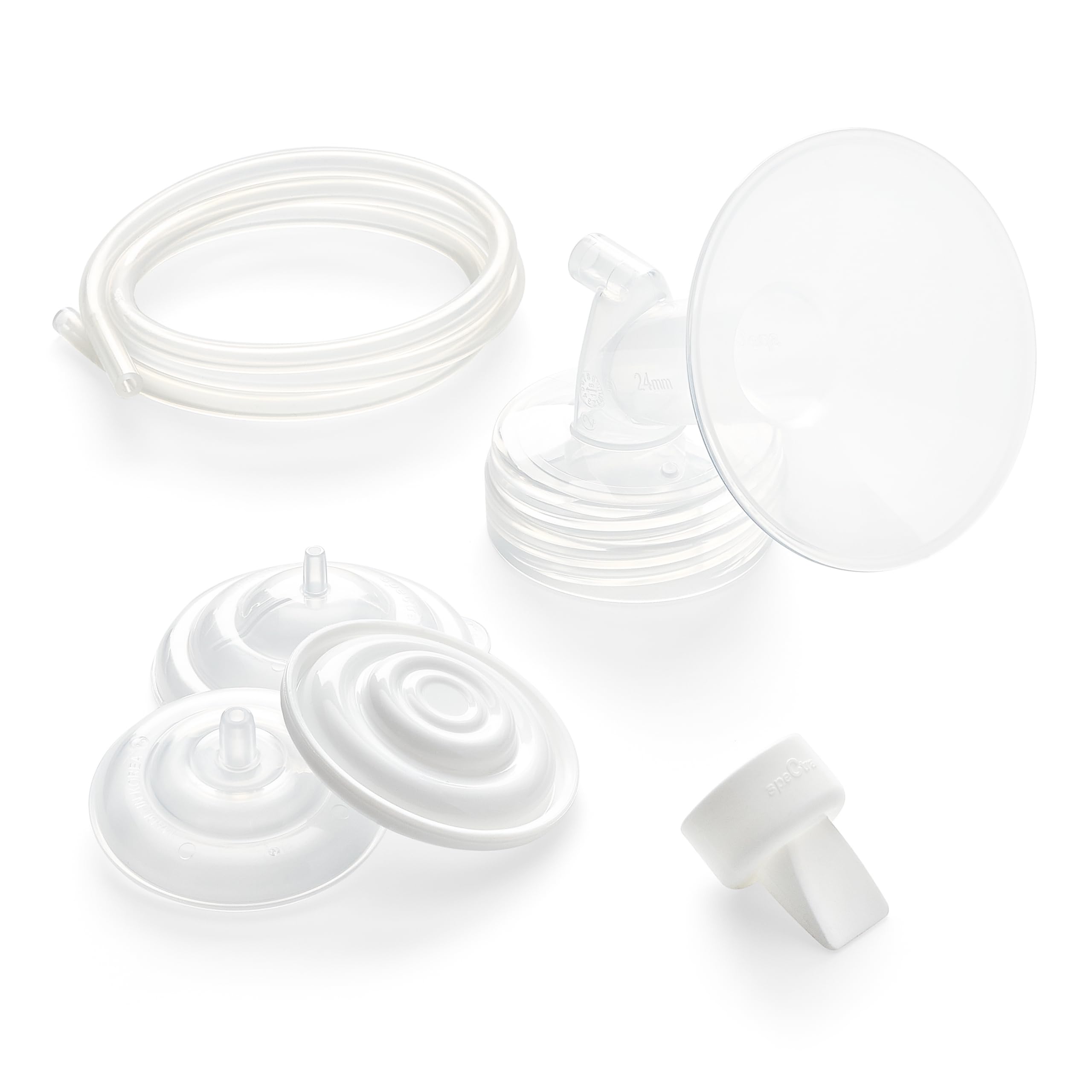 Spectra Wide Breast Shield Set 24mm compatibility demonstrates pump versatility with S1, S2, and related models.
