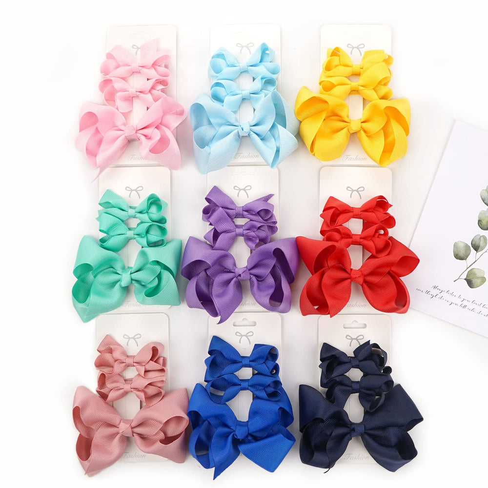 Spenlly navy glitter bow close-up, soft grosgrain ribbon for comfortable wear
