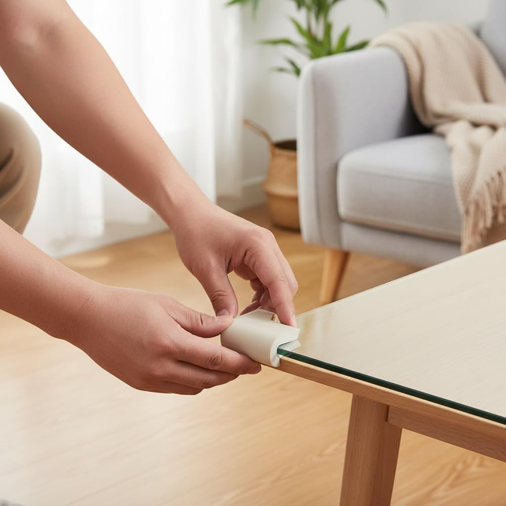 SPHTOEO durable gray corner bumpers blend with interiors while shielding edges