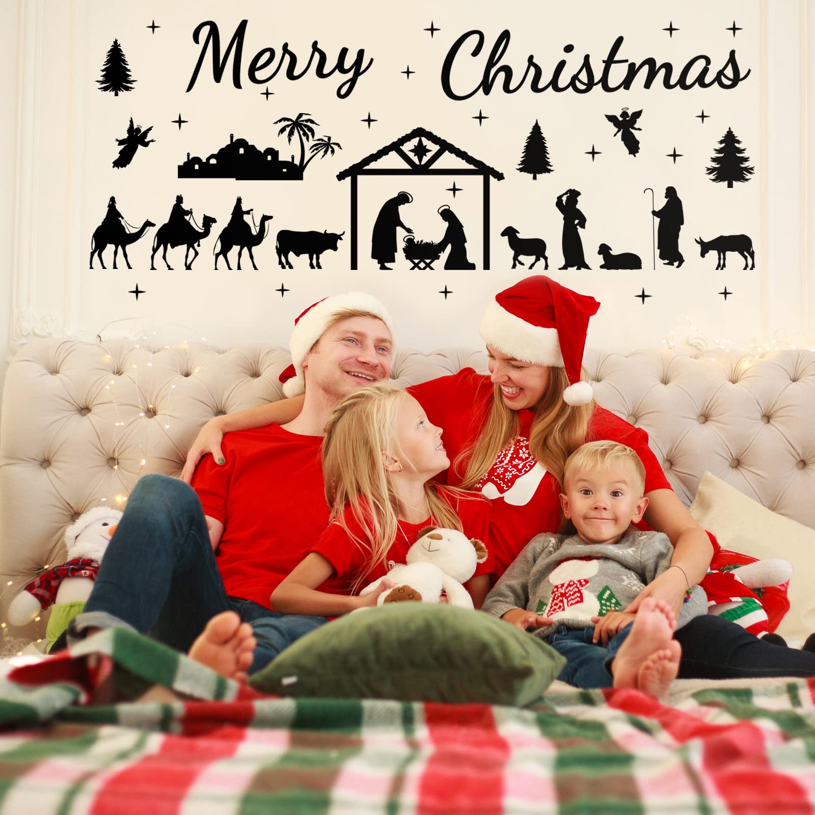 Spiareal nativity wall decal bedroom decor ready to paste
