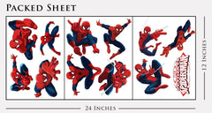 Spiderman kids room wall decor set enables creative, repositionable layouts.