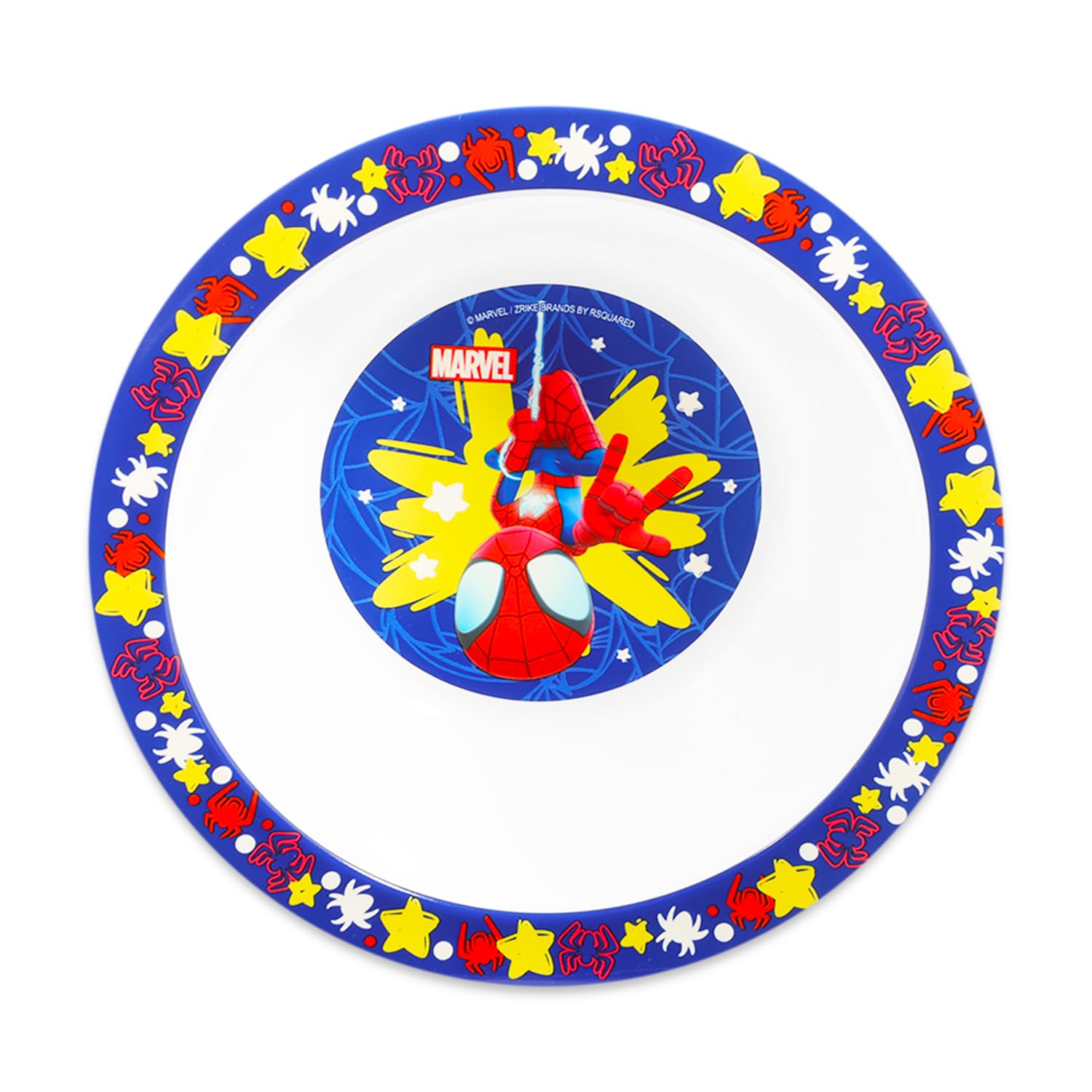 Spidey and Friends stickers brighten the meal set and playtime