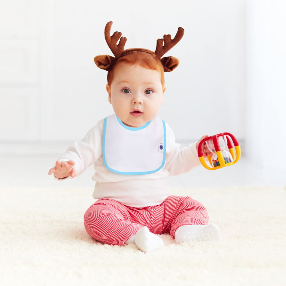 SPINFOX 0-12 months size bibs for growing infants.