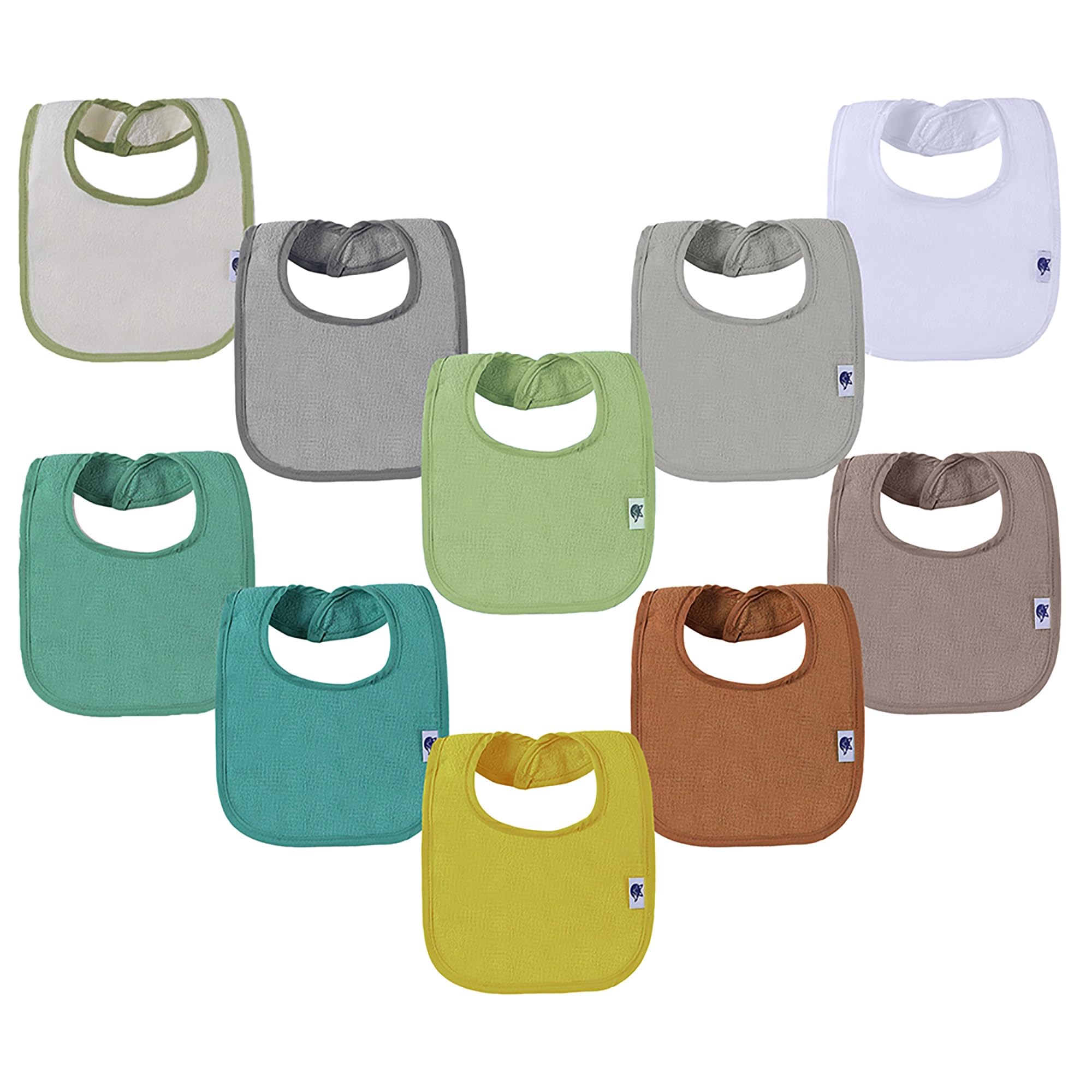 SPINFOX two-layer waterproof baby bib protects outfits during meals.