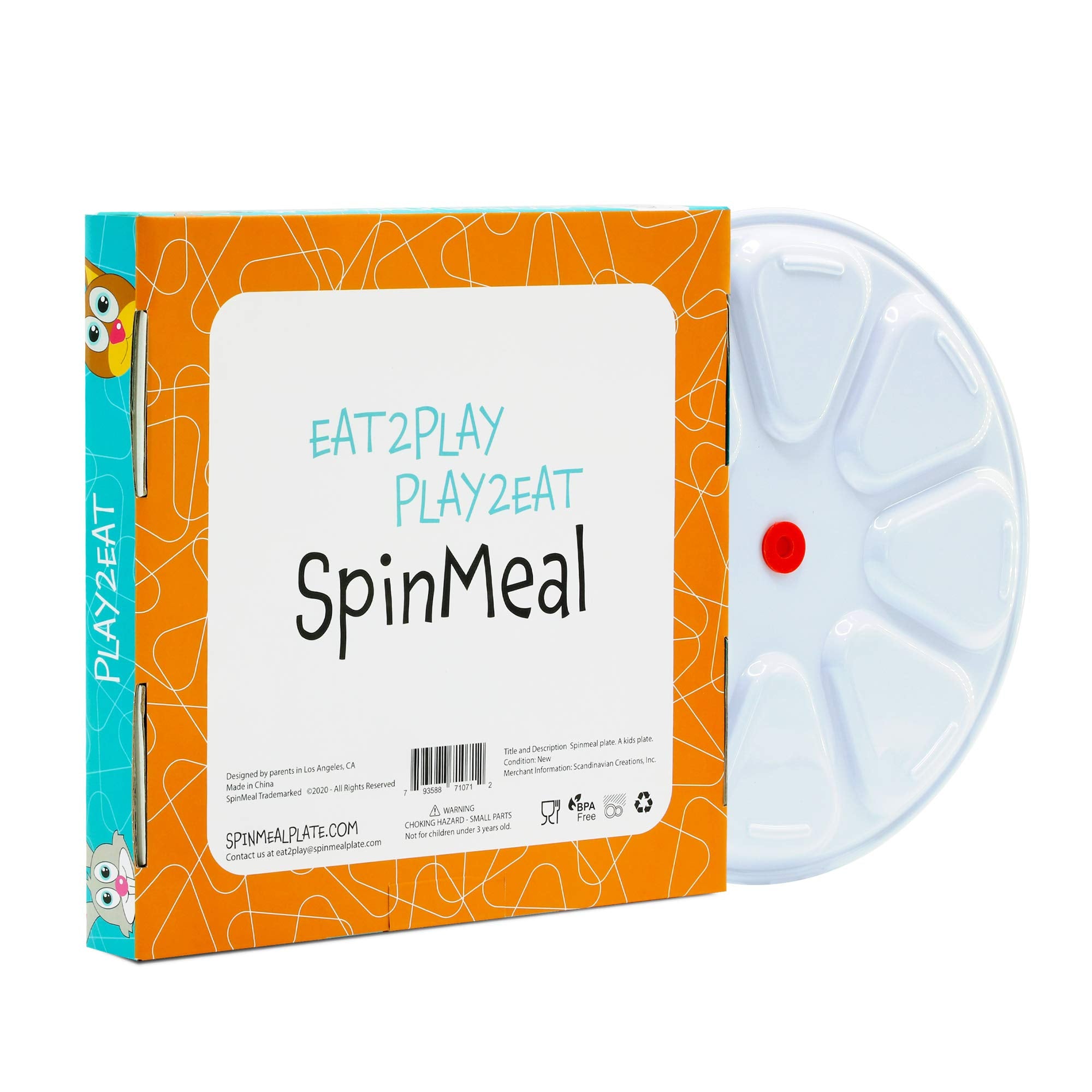 SpinMeal panda-plate design makes meals more fun and engaging for kids.