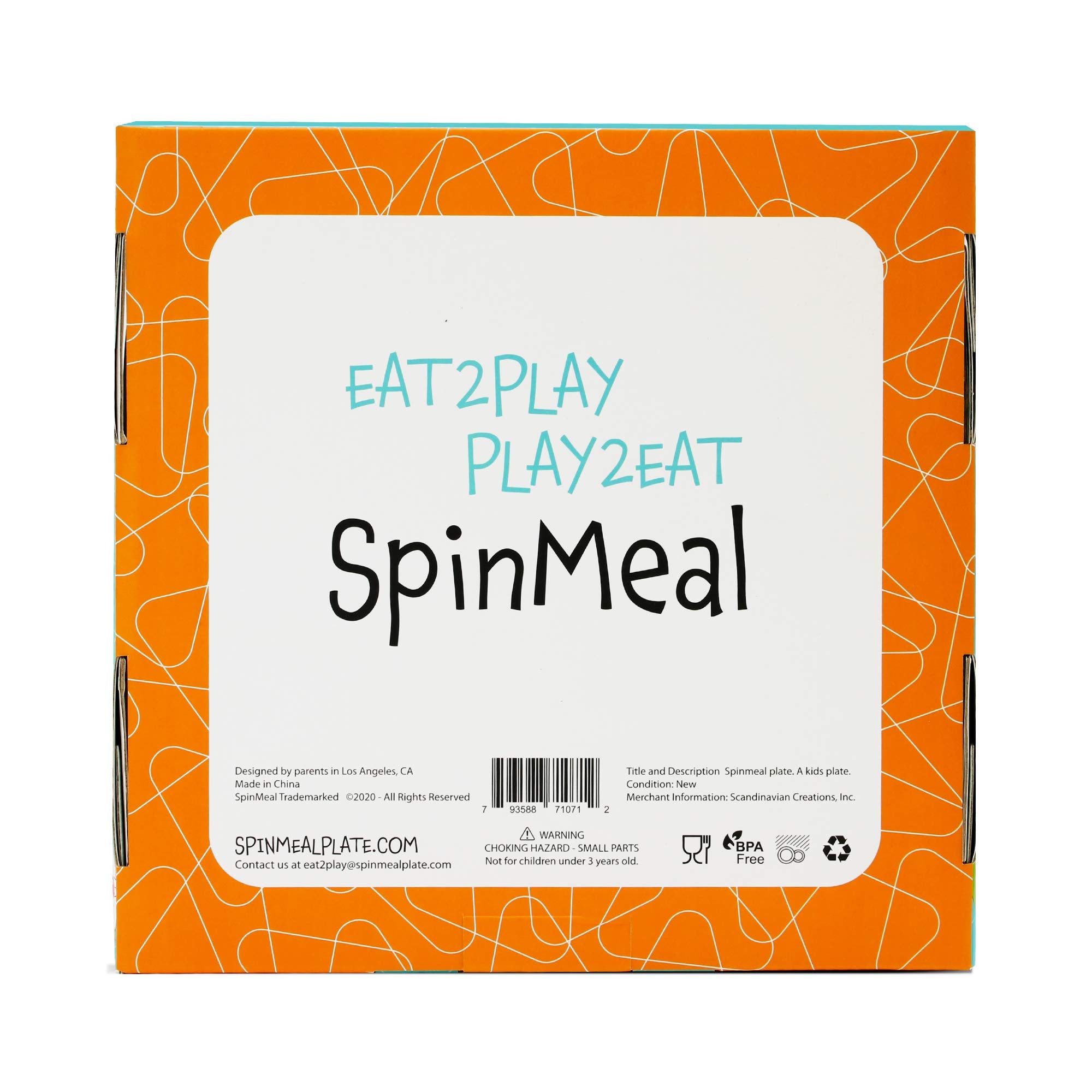 SpinMeal durable-ceramic-plate withstands daily use and reuse for busy families.