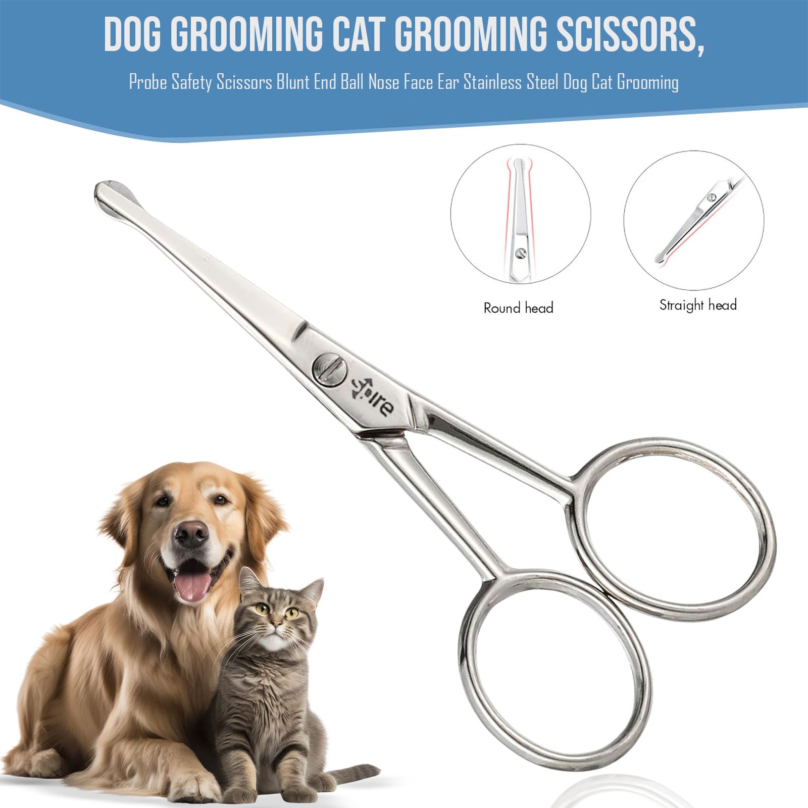Spire Baby Nail Scissors ergonomic handle for precise, comfortable trimming.