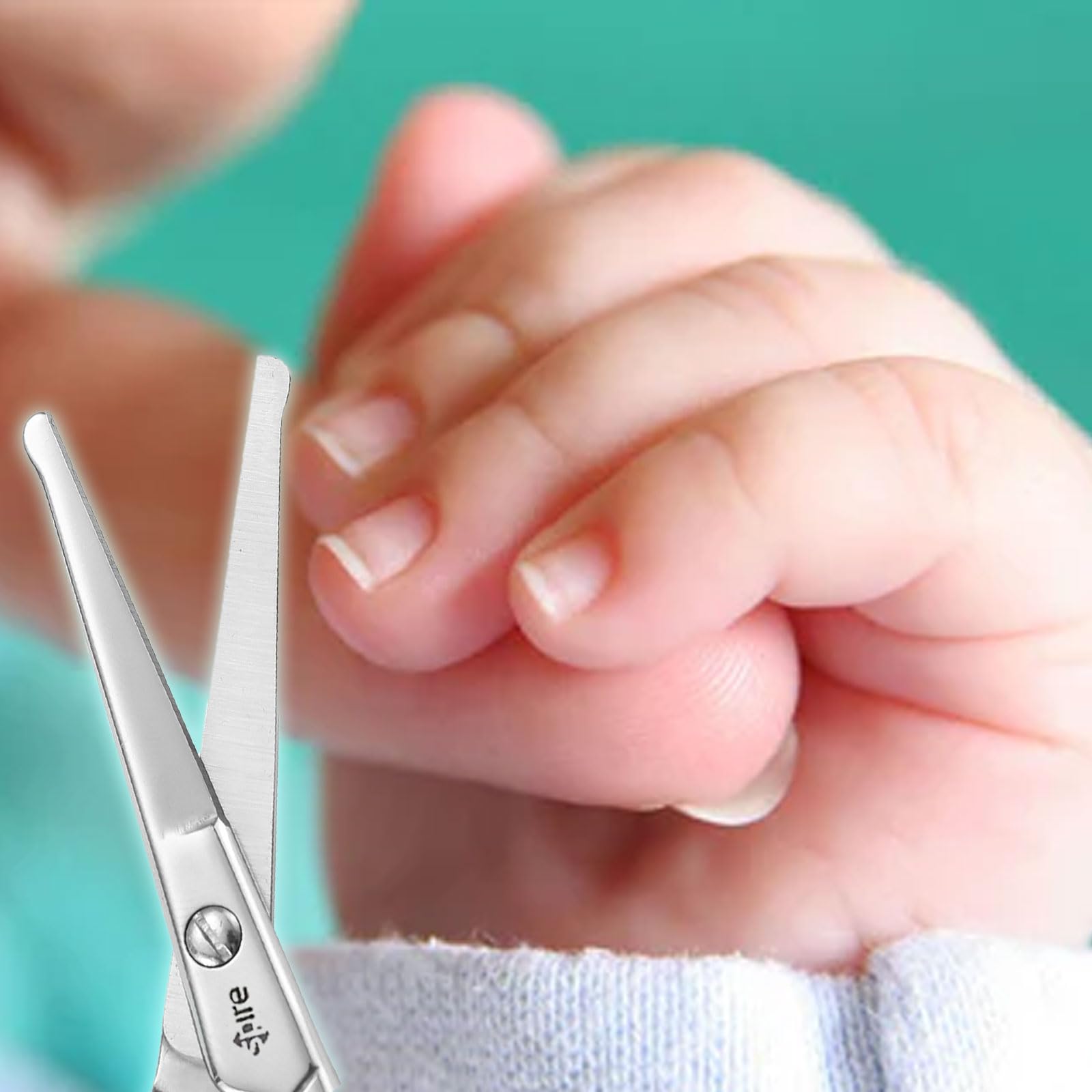 Spire Baby Nail Scissors nasal hair trimming for safe maintenance.