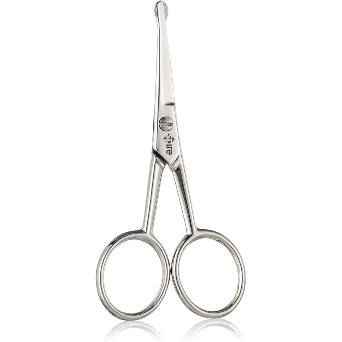 Spire Baby Nail Scissors rounded-tip closeup showing safety design for babies.