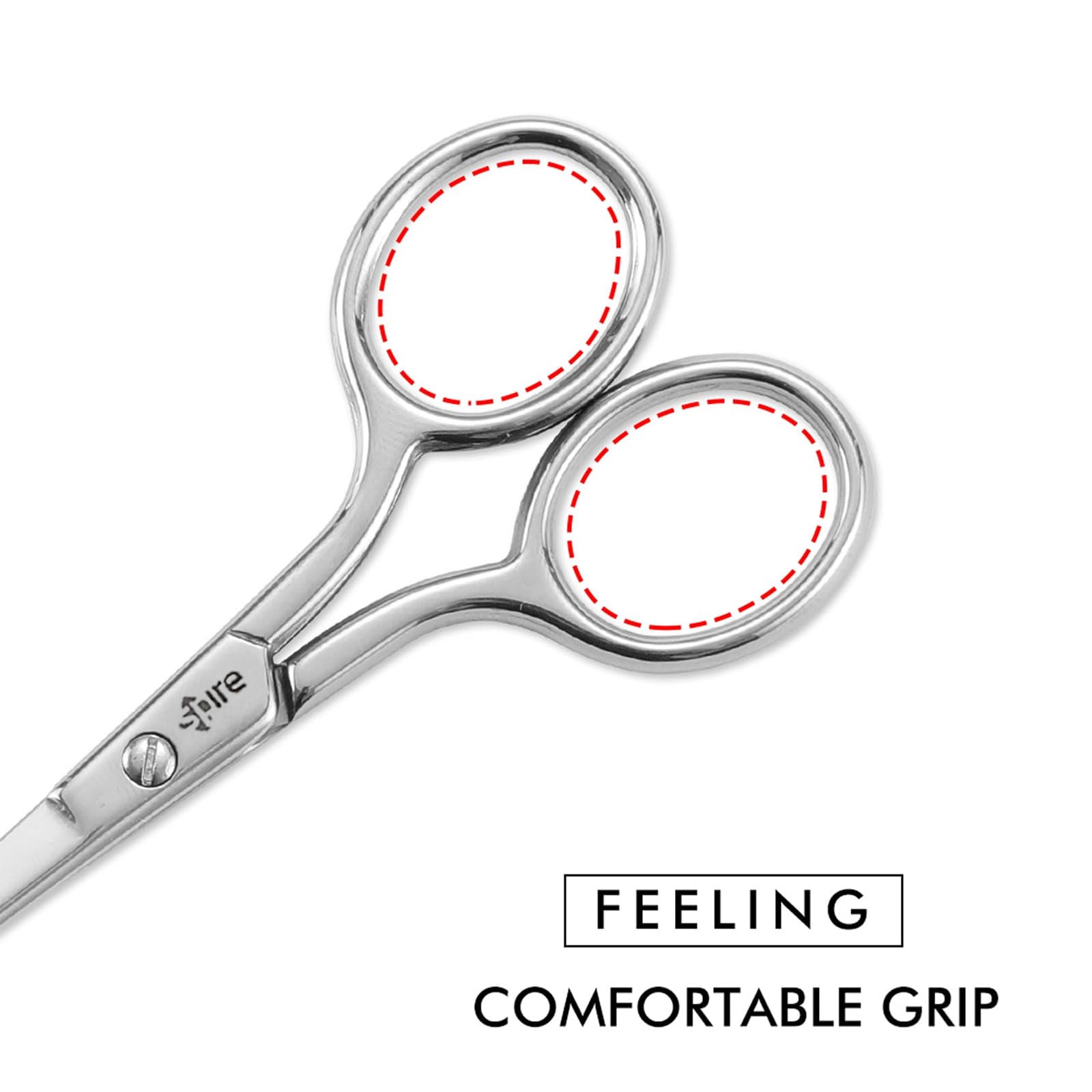 Spire Baby Nail Scissors stainless steel blades offer durability and easy cleaning.