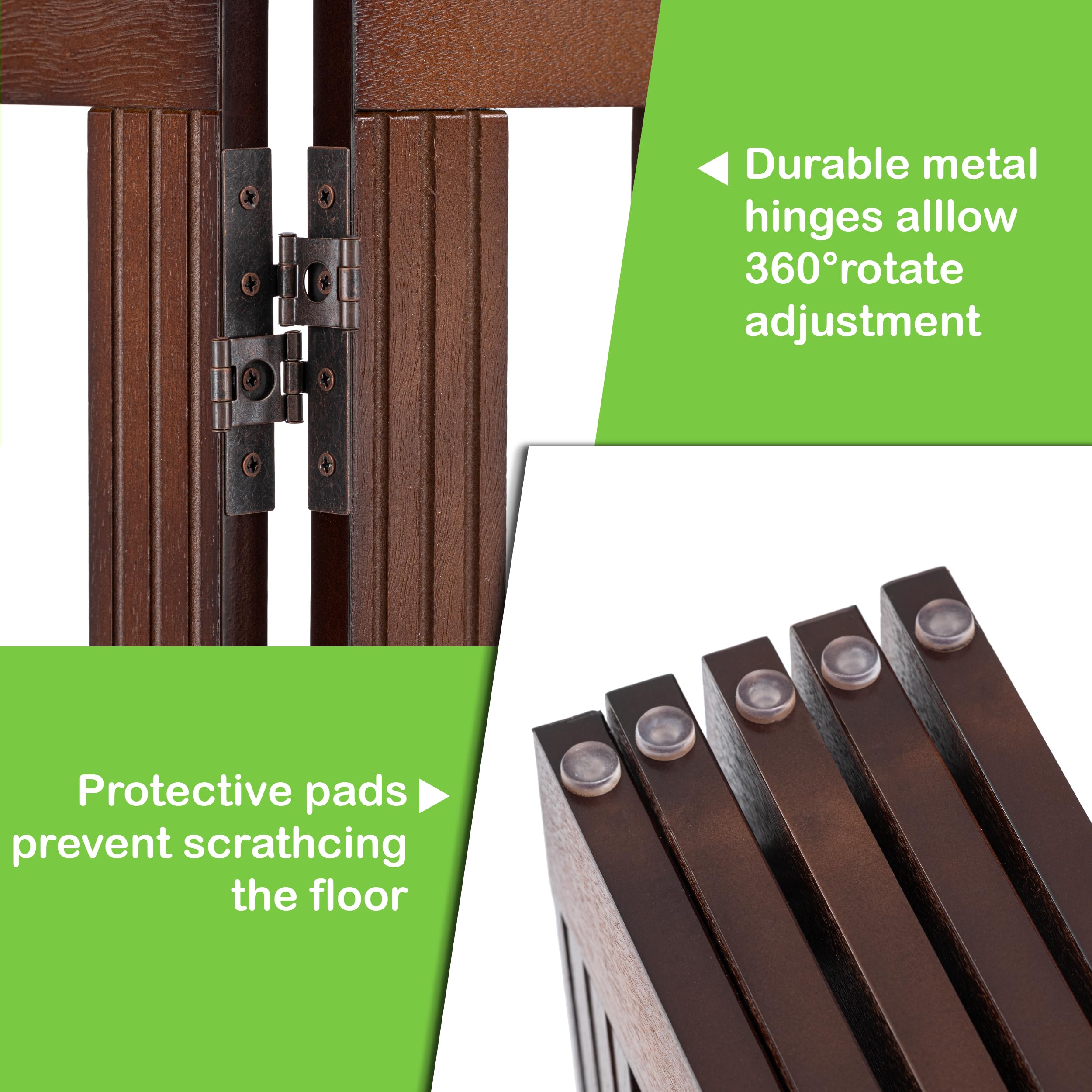 Spirich freestanding gate 28-inch tall fits mid-height doorways.