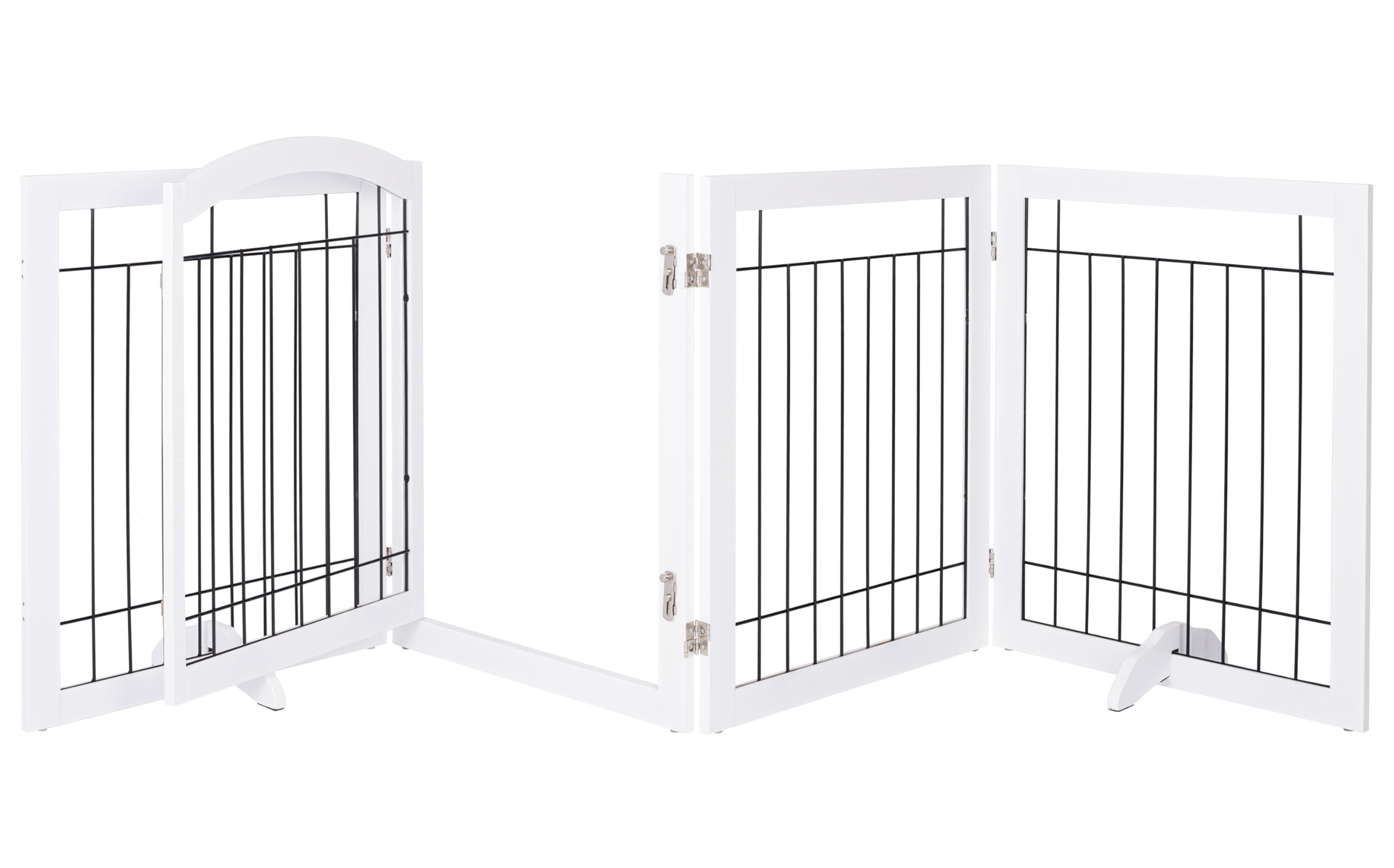 Spirich dog gate 96-inch wide captures large spaces and wide openings
